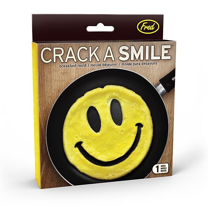 slide 6 of 9, Fred Crack-a-Smile Silicone Egg Mold, 1 ct