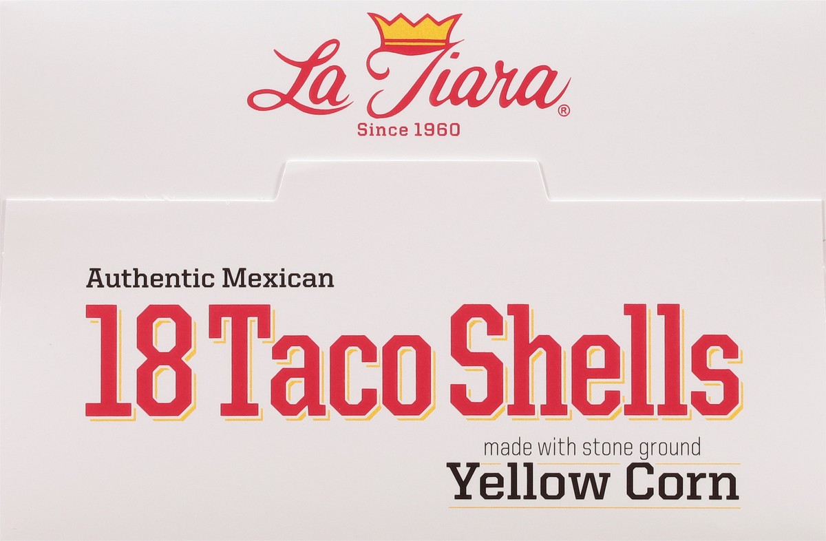 slide 5 of 9, La Tiara Taco Shells, 18 ct