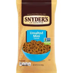 Snyder's of Hanover Unsalted Mini Pretzels