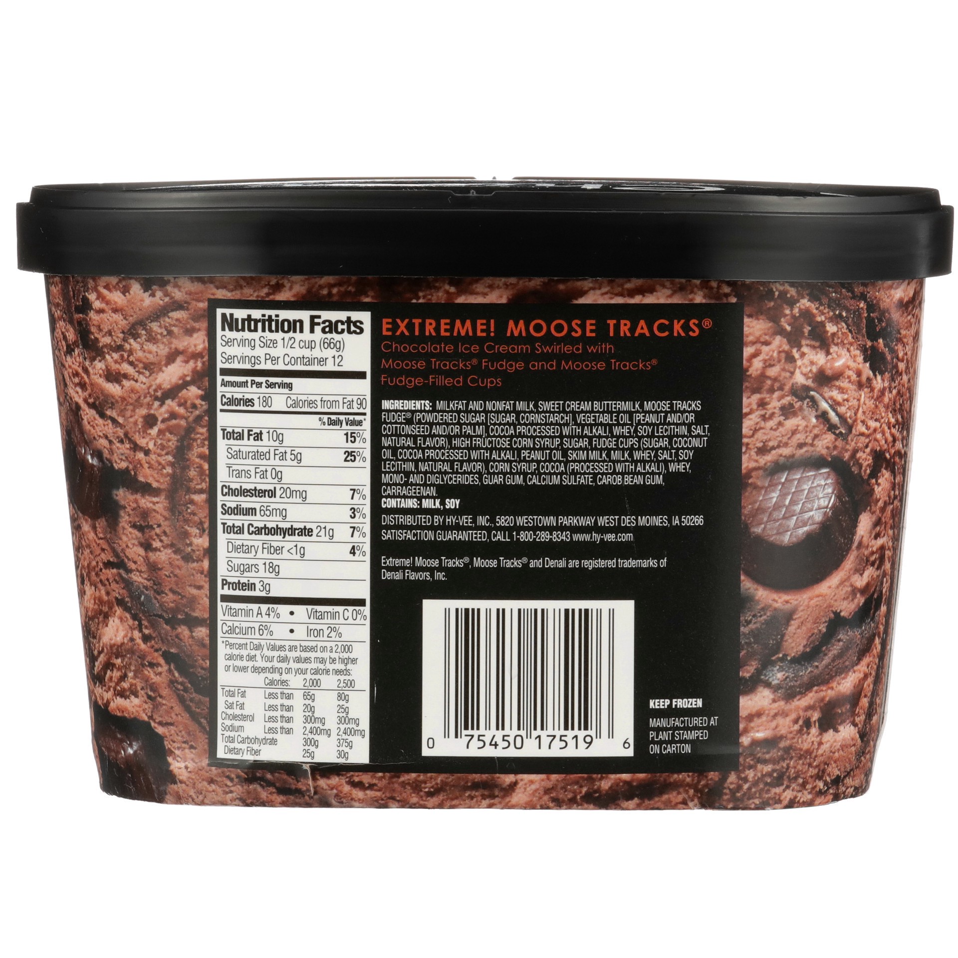 slide 4 of 6, It's Your Churn Premium Ice Cream Extreme! Moose Tracks, 1.5 qt