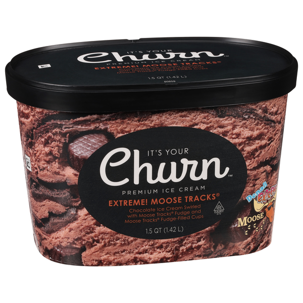 slide 1 of 6, It's Your Churn Premium Ice Cream Extreme! Moose Tracks, 1.5 qt