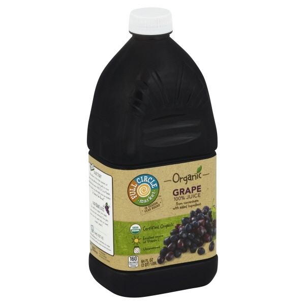 slide 1 of 1, Full Circle Market Organic Grape 100% Juice - 64 fl oz, 64 fl oz