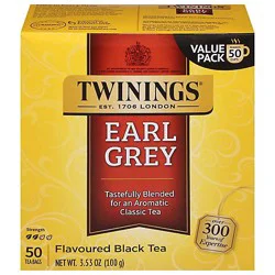 Twinings Of London Black Tea Earl Grey- 50 ct