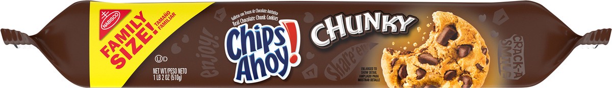 slide 4 of 9, Chips Ahoy! chunky, family size, 18.2 oz