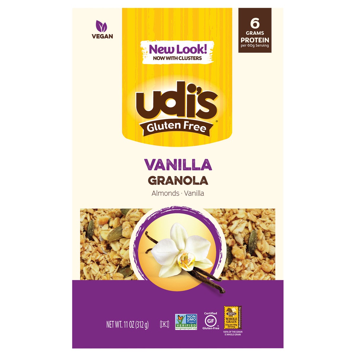 slide 1 of 5, Udi's Vanilla Granola 11 oz, 12 oz