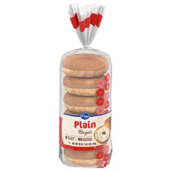 Kroger Plain Pre-Sliced Bagels