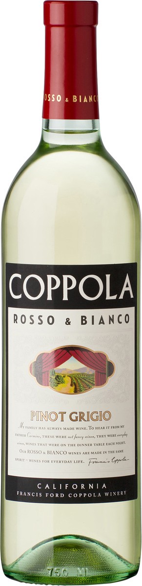 slide 1 of 2, Coppola Pinot Grigio, 750 ml