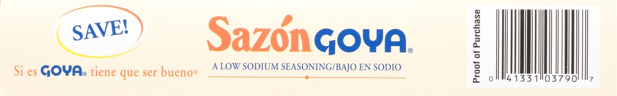 slide 7 of 9, Sazon Goya Coriander & Annatto Low Sodium Seasoning 20 packets Box, 20 ct