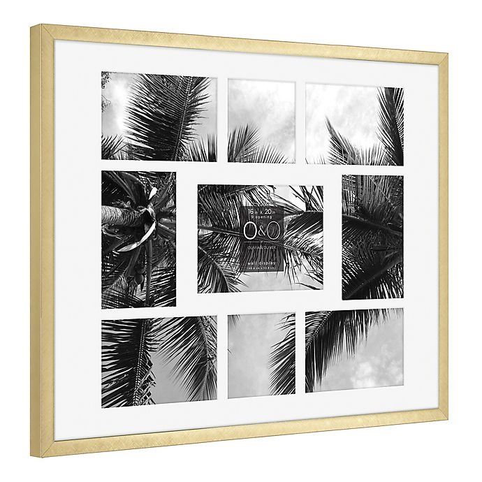 slide 2 of 2, O&O by Olivia & Oliver 9-Photo Metal Wall Frame - Gold, 16 in x 20 in