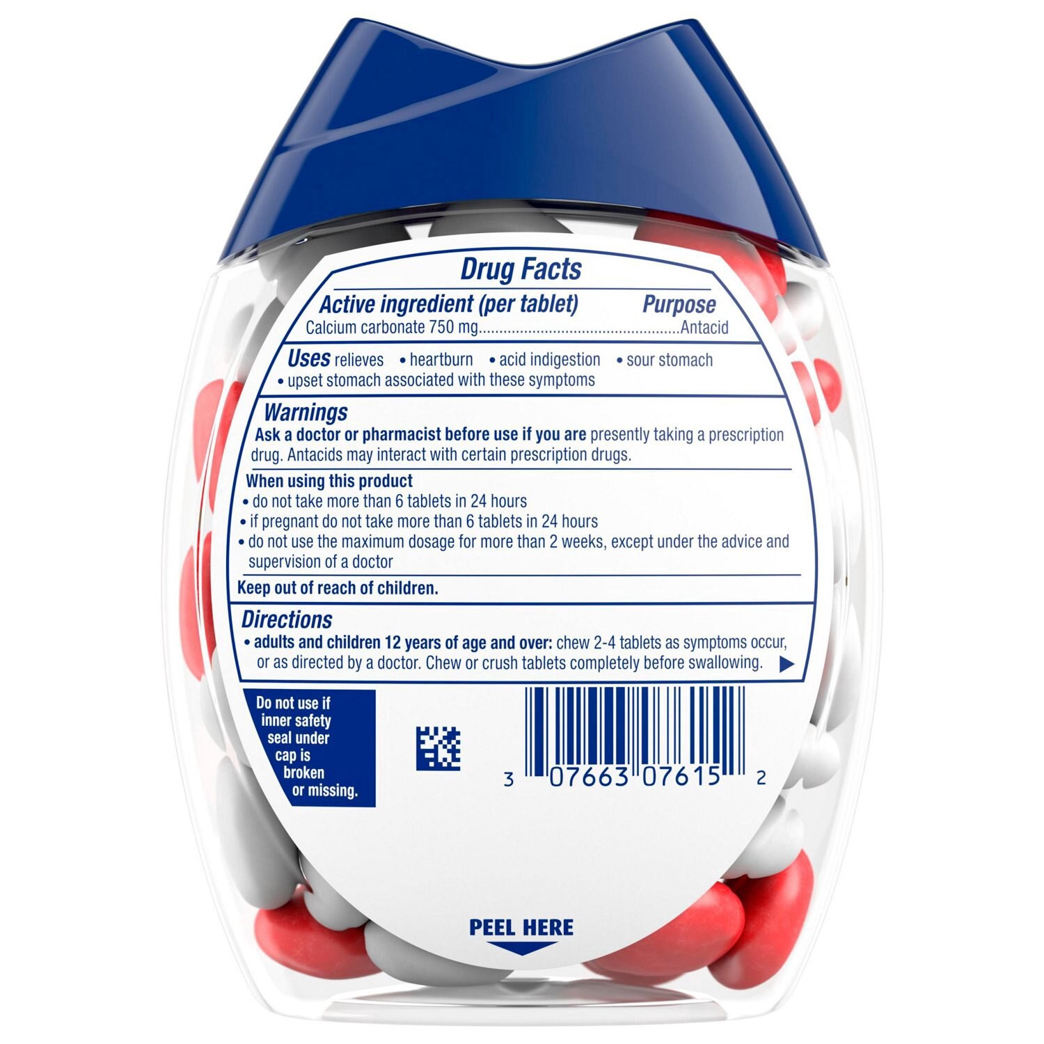 slide 2 of 3, Tums Chewy Bites Strawberries And Cream, 60 Ct, 60 ct