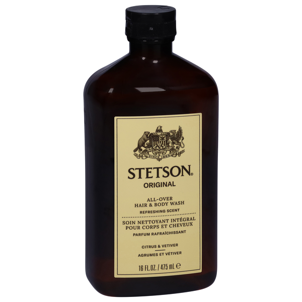 slide 1 of 1, Stetson Original All-Over Hair & Body Wash, Citrus & Vetiver, 16 fl oz