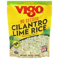 Vigo 90 Second Cilantro Lime Rice with Extra Virgin Olive Oil 8.8 oz