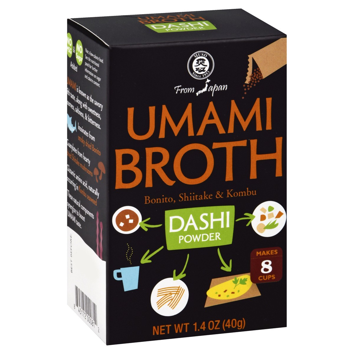 slide 3 of 9, Muso Dashi Powder Umami Broth 1.4 oz, 1.4 oz