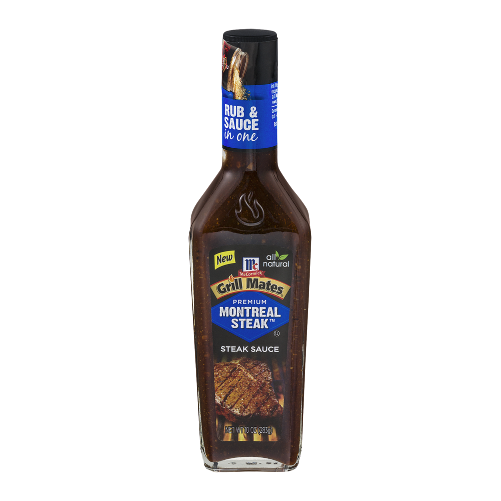 slide 1 of 1, McCormick Grill Mates Premium Montreal Steak Steak Sauce, 10 oz