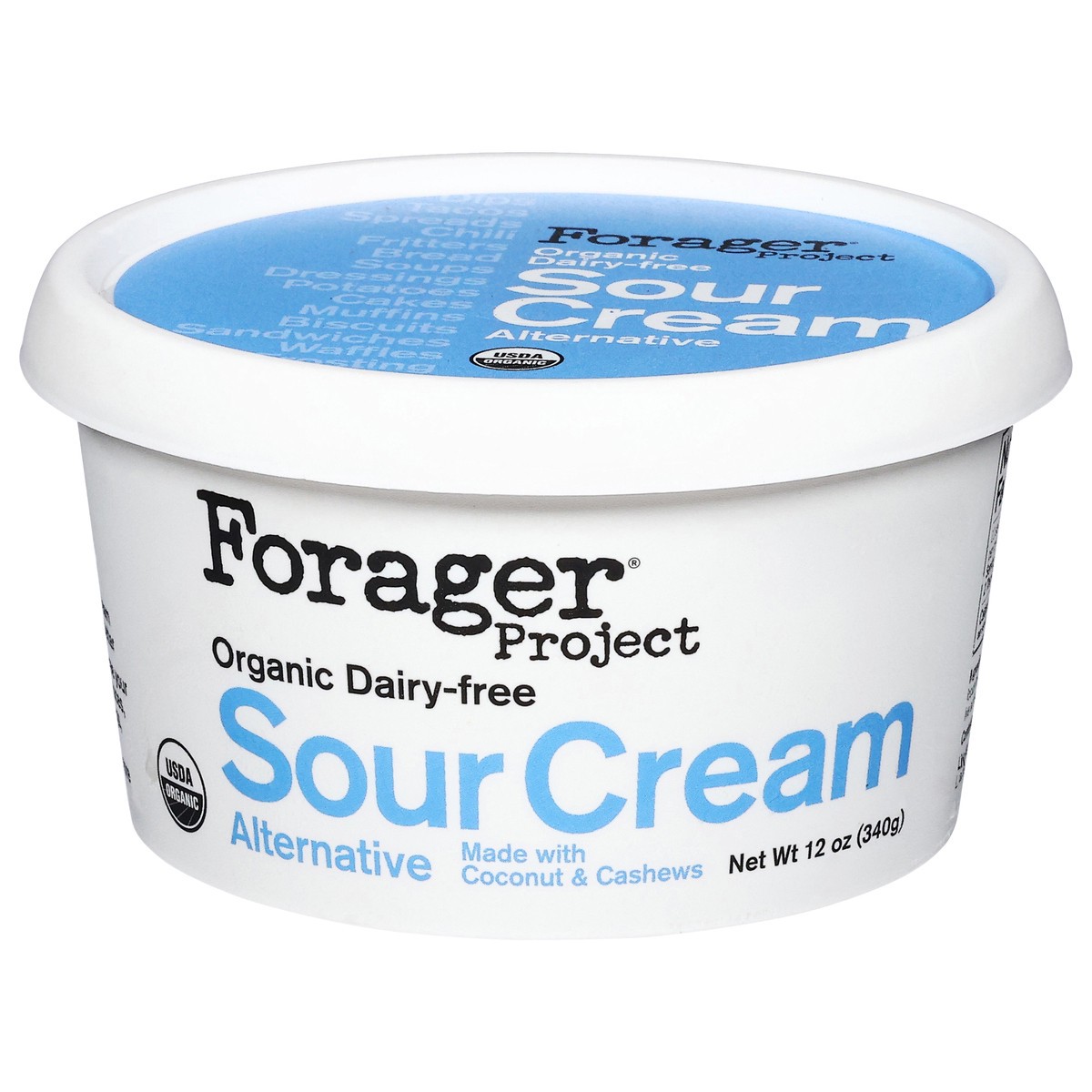 slide 1 of 9, Forager Project Dairy-Free Sour Cream Alternative 12 oz, 12 oz