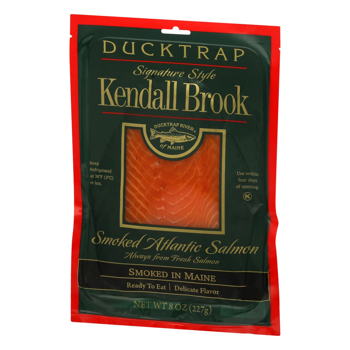 slide 3 of 9, Ducktrap River of Maine Kendall Brook Signature Style Smoked Atlantic Salmon 8 oz, 8 oz