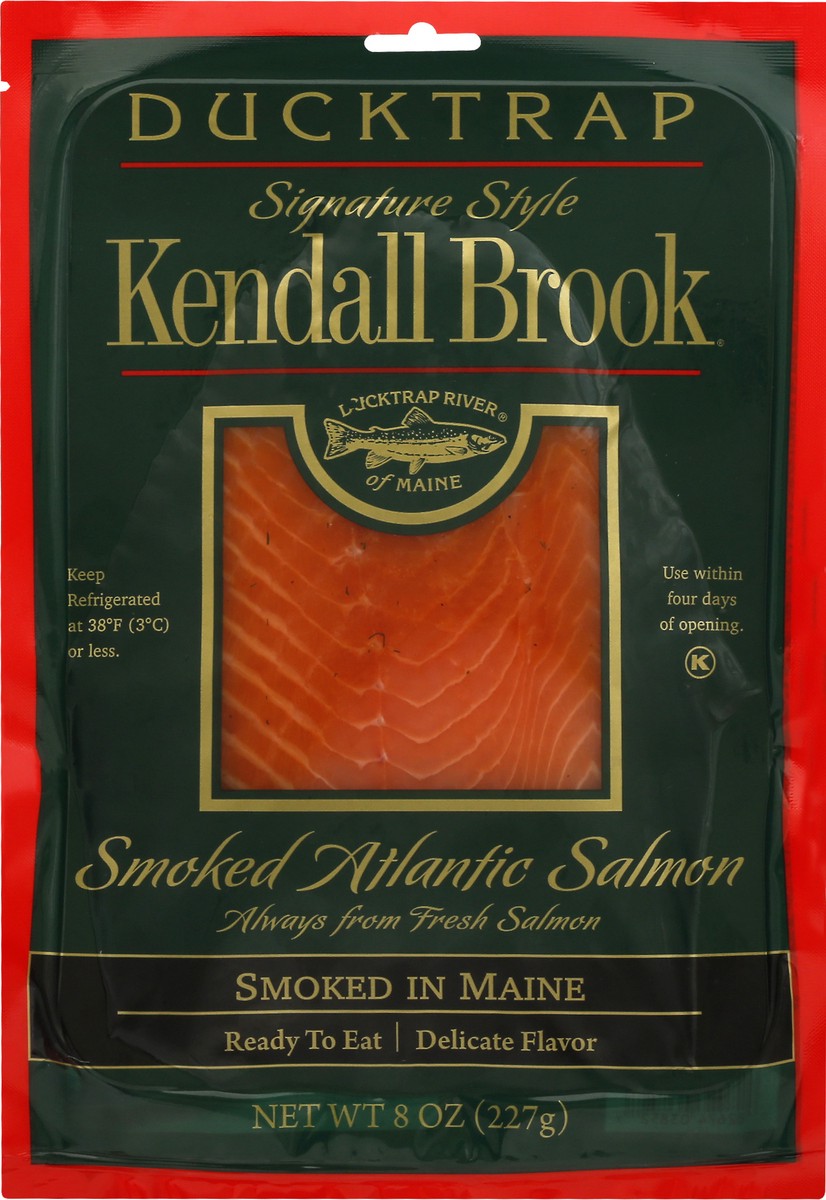 slide 6 of 9, Ducktrap River of Maine Kendall Brook Signature Style Smoked Atlantic Salmon 8 oz, 8 oz