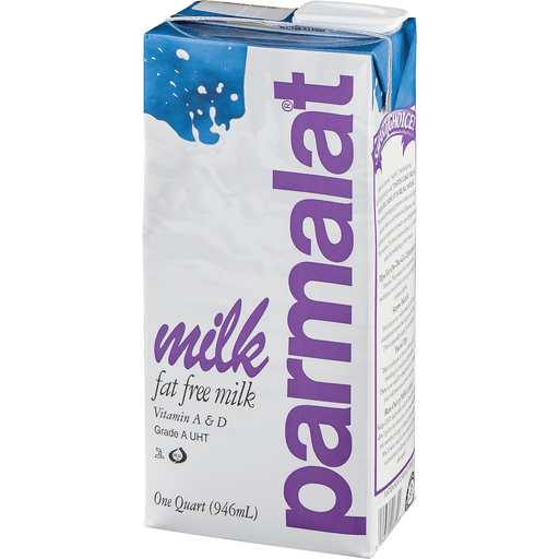 slide 3 of 9, Parmalat Fat Free Milk, 1 qt