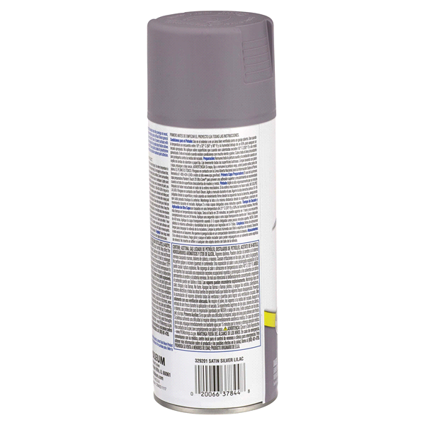 slide 4 of 9, Rust-Oleum Painters Touch 2X Ultra Cover Spray Paint - 329201, Satin Silver Lilac, 12 oz