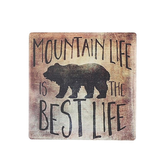 slide 1 of 1, Thirstystone Occasions Mountain Life Best Life Square Coaster, 1 ct