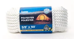 Kingcord Twisted Polyester Rope - White