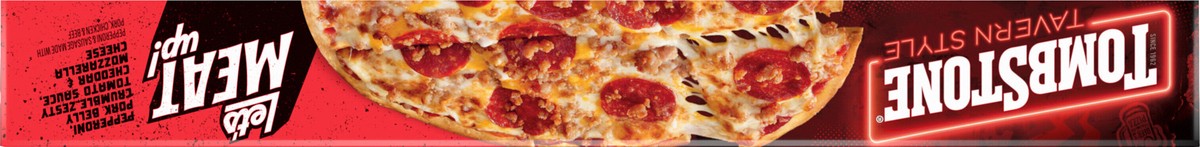 slide 6 of 13, Tombstone Tavern Style Let's Meat Up 12in Frozen Pizza 19.8oz Pack, 19.8 oz