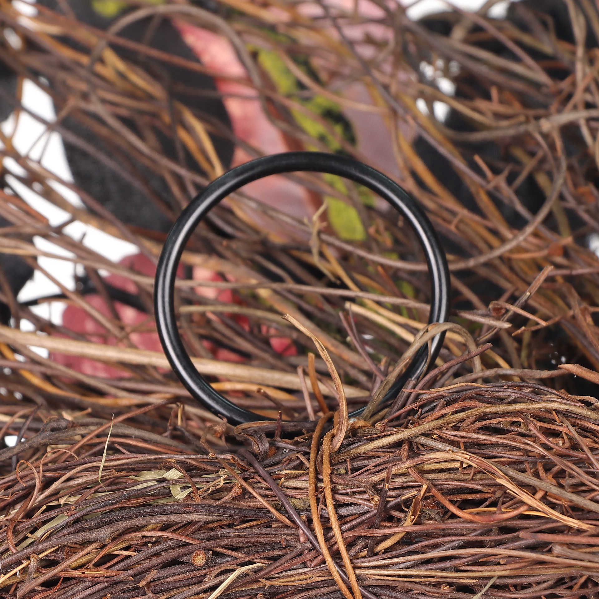 slide 4 of 7, 24" Black & Red Rose Wreath By Ashland, 24 in