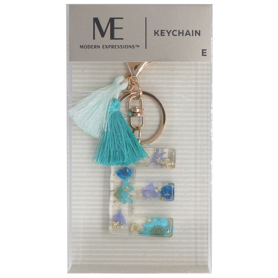 slide 1 of 1, Modern Expressions Monogram Keychain E, 1 ct
