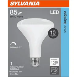 Sylvania BR40 85 Watt LED Daylight Dimmable Bulb
