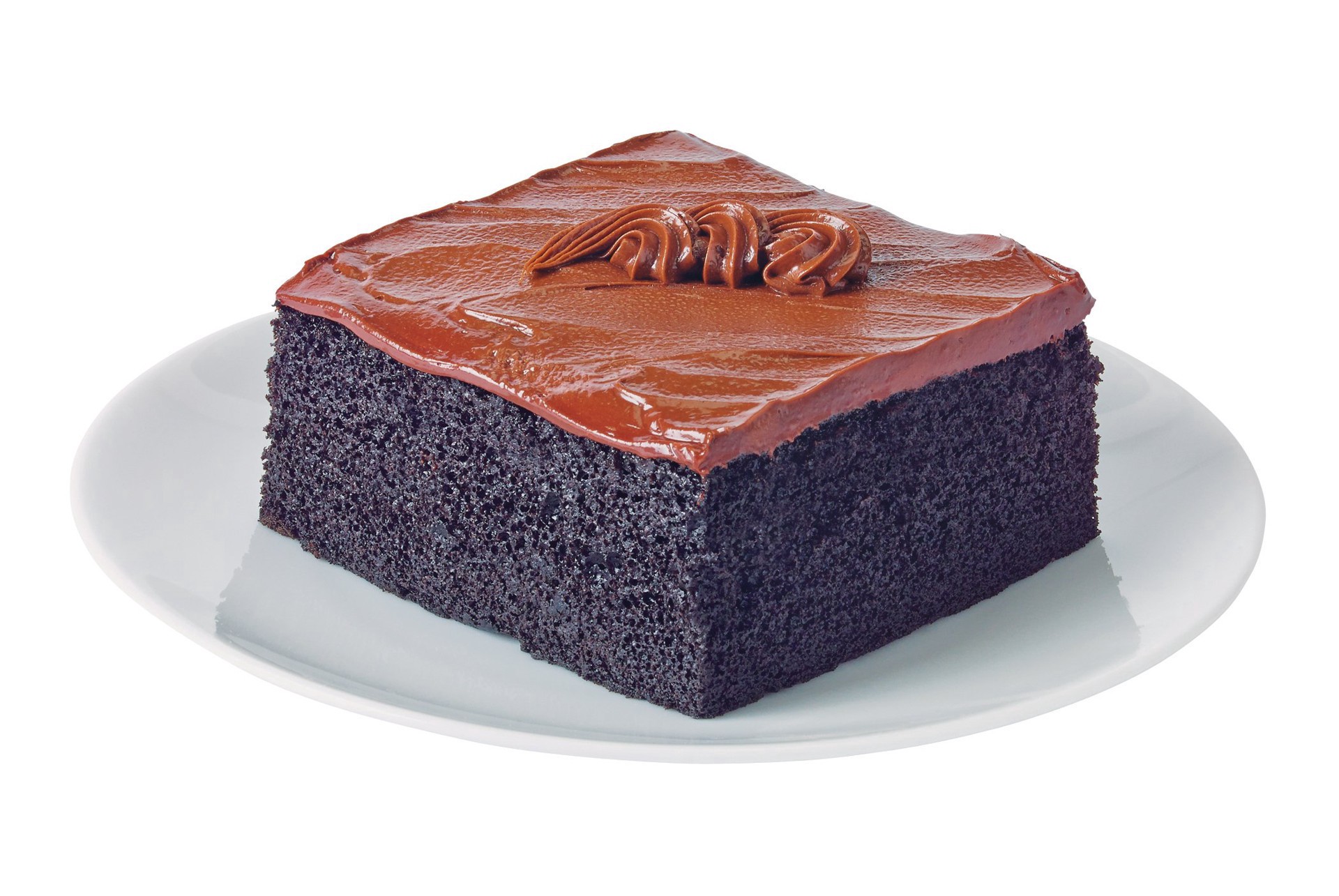 slide 1 of 1, H-E-B Bakery Chocolate Fudge Cake Slice, 36 oz