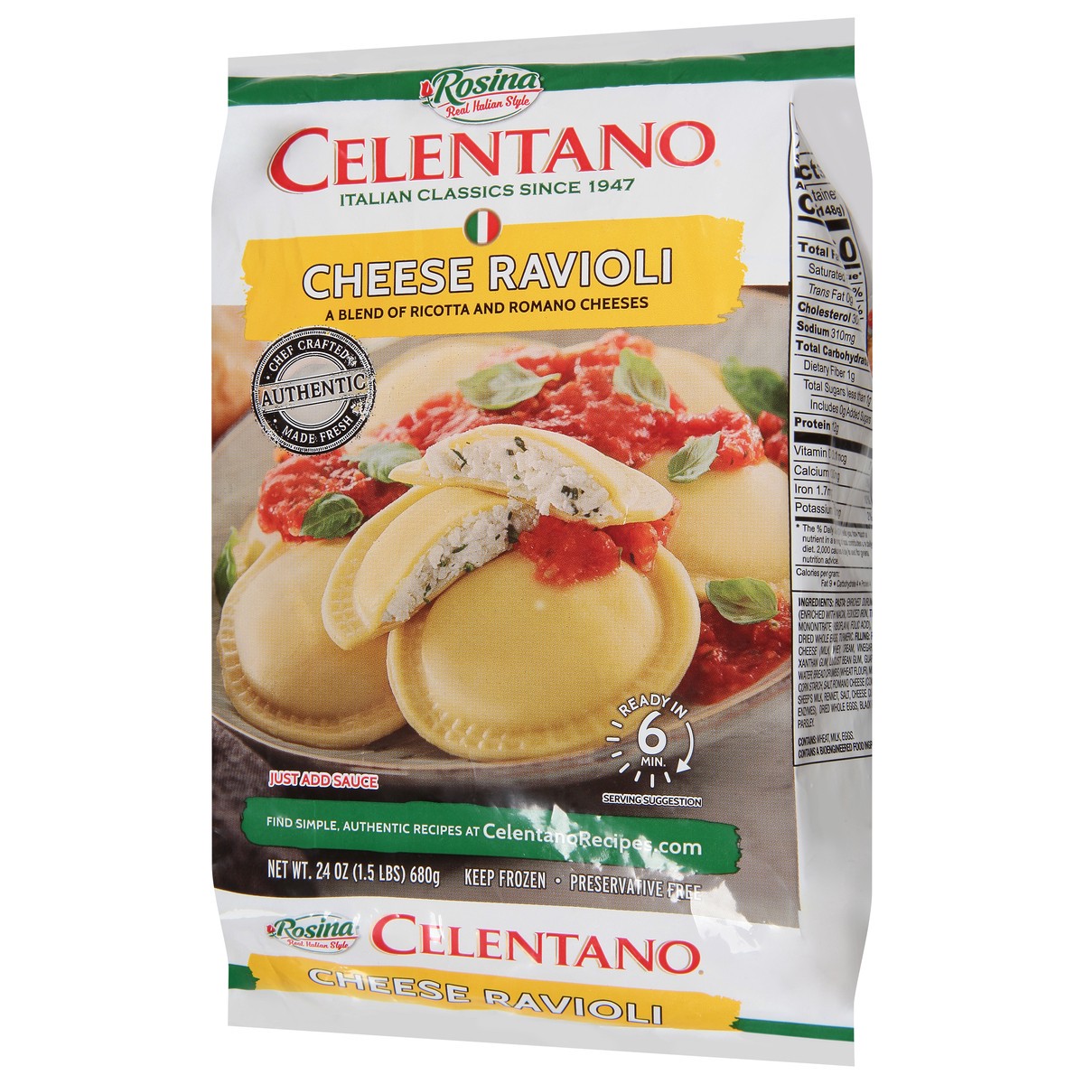 slide 6 of 9, Celentano Cheese Ravioli 24 oz, 24 oz