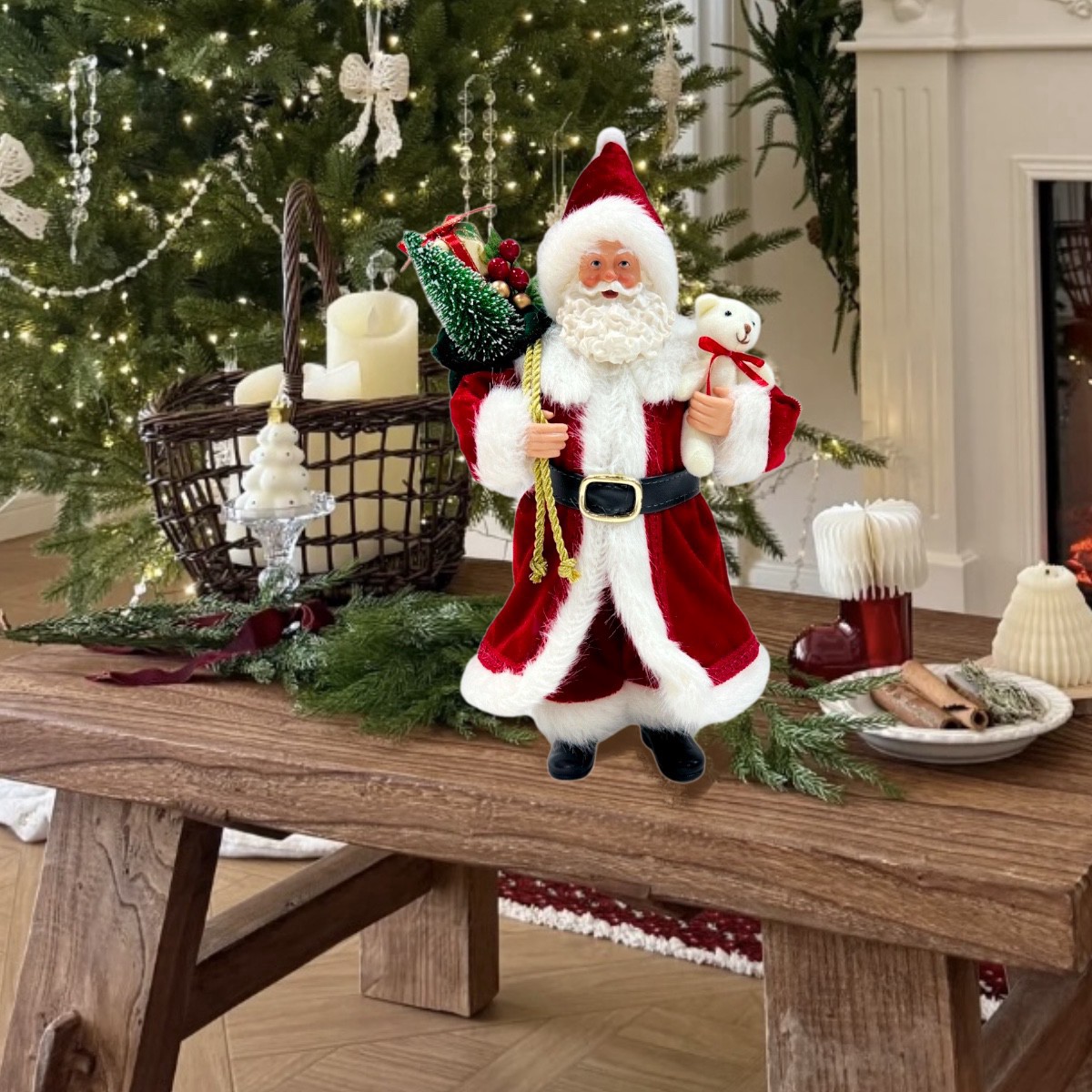 slide 3 of 3, 10.5" Santa Tabletop Decor By Ashland, 10.5 in