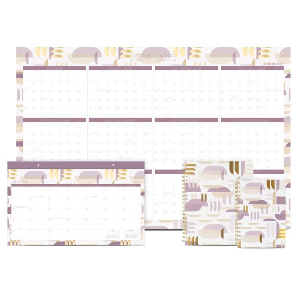 slide 5 of 7, 2024-2025 Cambridge Eclipse Reversible Academic/Regular Year Wall Calendar, 24"" X 36"", Art & Design, July 2024 To June 2025, 1711-550Sb, 1 ct