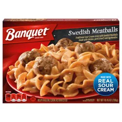 Banquet Swedish Meatballs with Noodles, Frozen Meal, 10.45 oz.