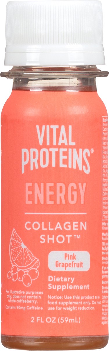 slide 9 of 12, Vital Proteins Energy Pink Grapefruit Collagen Shot- 2 oz, 2 oz