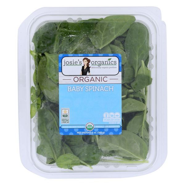 slide 1 of 1, Josie's Organics Organic Baby Spinach, 5 oz