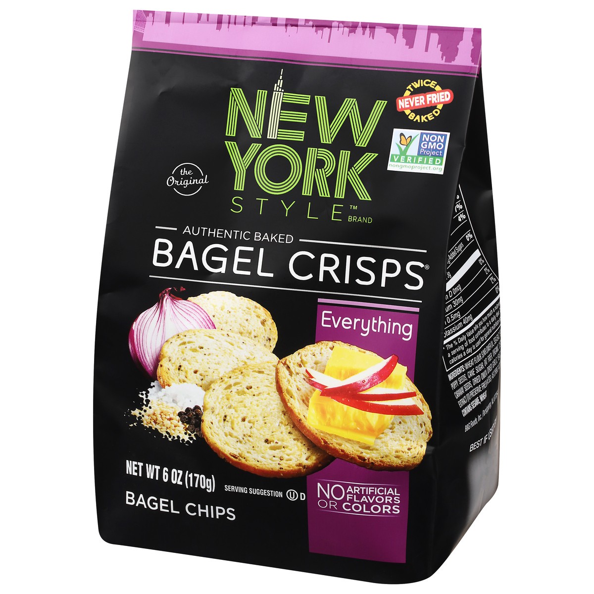 slide 2 of 12, New York Style Everything Bagel Chips 6 oz, 6 oz