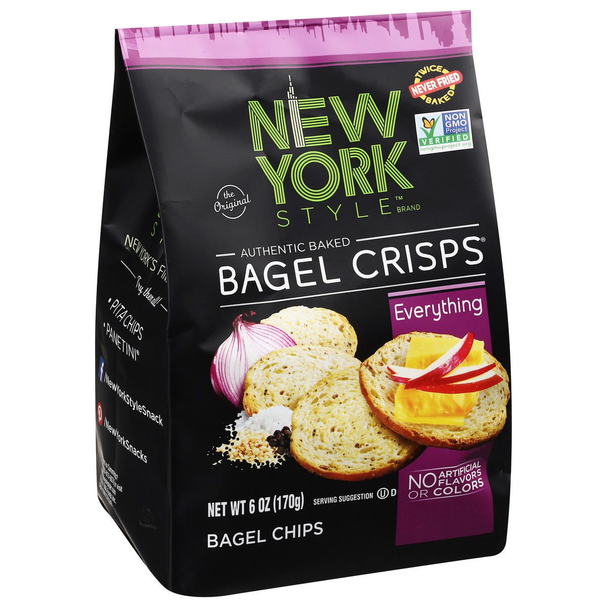 slide 9 of 12, New York Style Everything Bagel Chips 6 oz, 6 oz