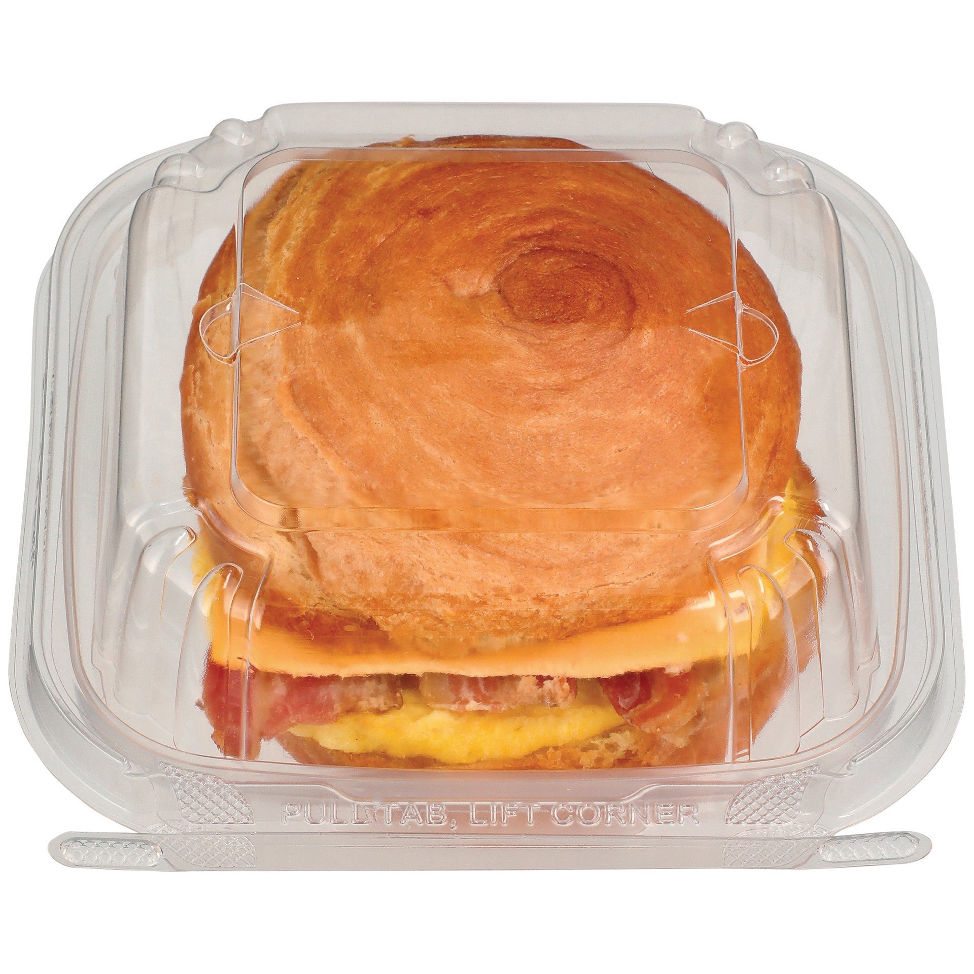 slide 1 of 1, H-E-B Bakery Croissant Breakfast Sandwich - Bacon Egg & Cheese, 1 ct