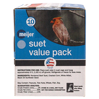 slide 3 of 5, Meijer All Season Wild Bird Suet Cakes, Value Pack, 10 ct