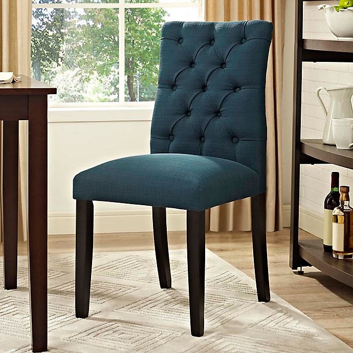 slide 1 of 4, Modway Duchess Upholstered Dining Side Chair - Azure, 1 ct