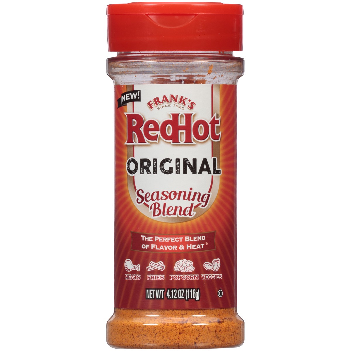 slide 4 of 7, Frank's RedHot Franks RedHot Original Seasoning Blend, 4.75 oz