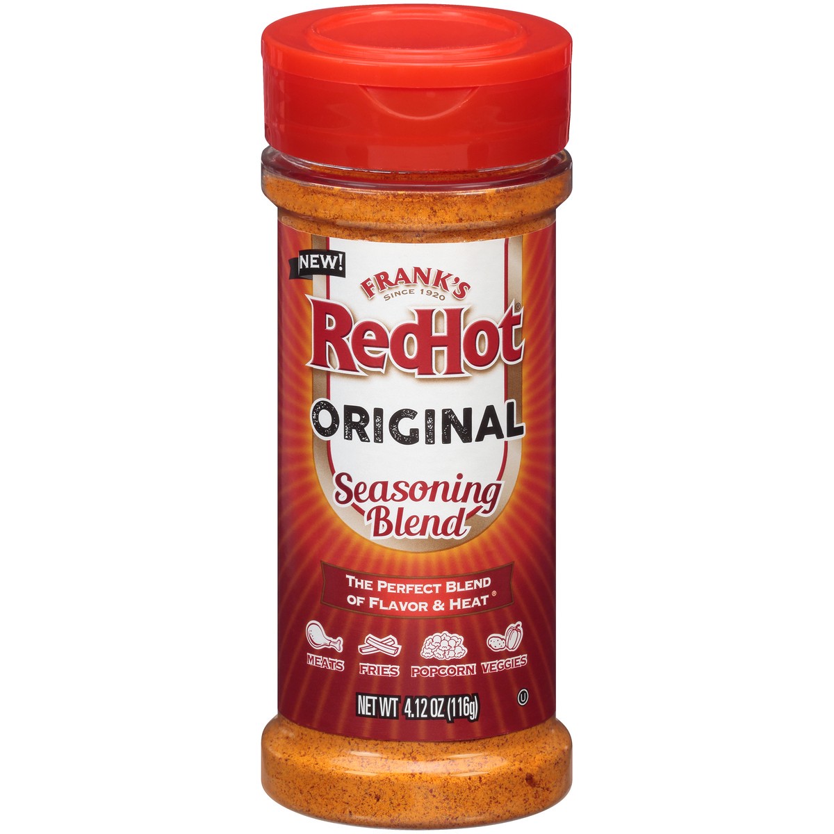 slide 1 of 7, Frank's RedHot Franks RedHot Original Seasoning Blend, 4.75 oz