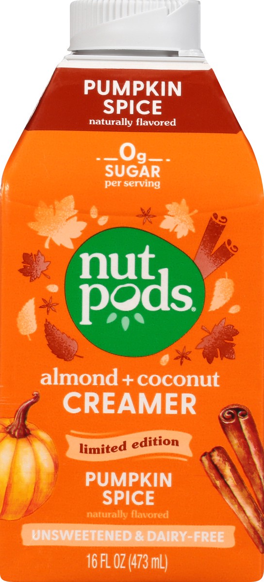 slide 2 of 14, nutpods Unsweetened Pumpkin Spice Creamer, 16 fl oz