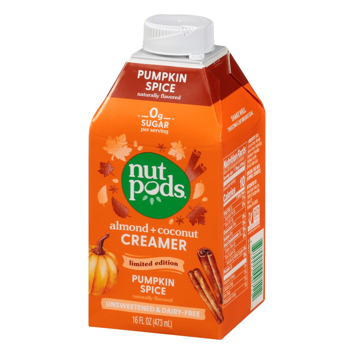 slide 13 of 14, nutpods Unsweetened Pumpkin Spice Creamer, 16 fl oz