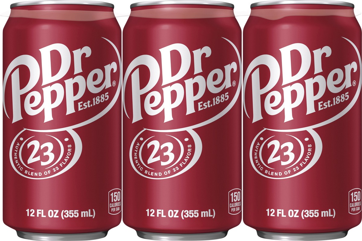 slide 6 of 9, Dr Pepper Soda - 6 ct; 12 oz, 6 ct; 12 oz