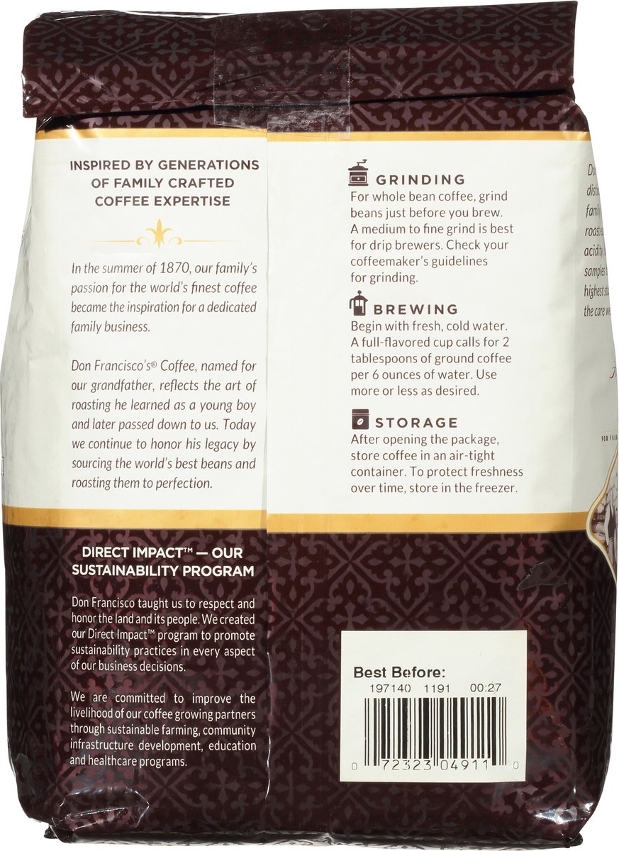 slide 12 of 13, Don Francisco's Kona Blend Whole Bean Coffee - 28 oz, 28 oz
