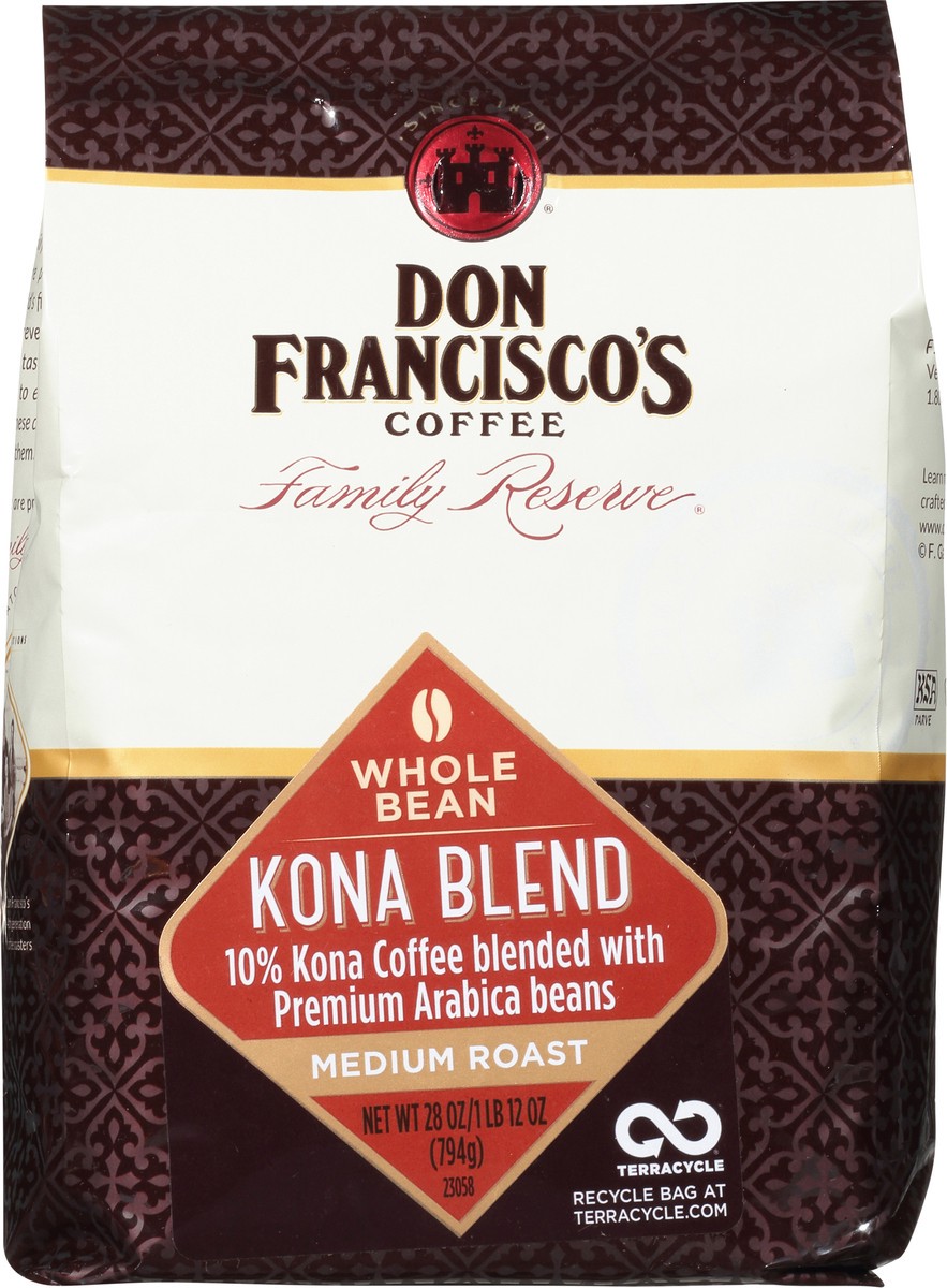 slide 13 of 13, Don Francisco's Kona Blend Whole Bean Coffee - 28 oz, 28 oz