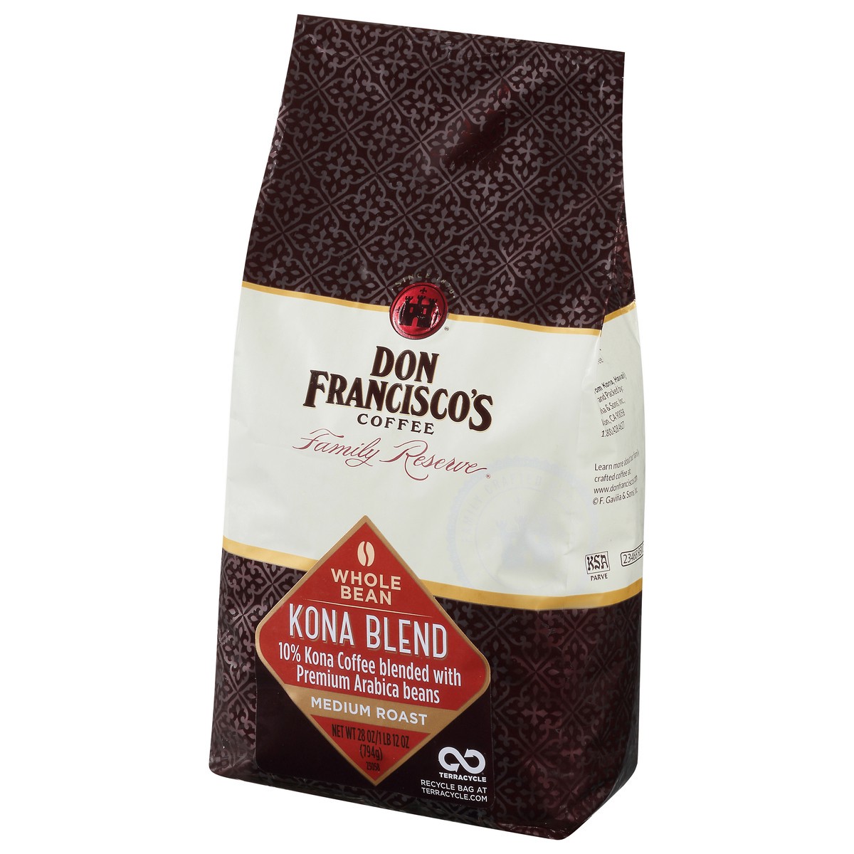slide 11 of 13, Don Francisco's Kona Blend Whole Bean Coffee - 28 oz, 28 oz