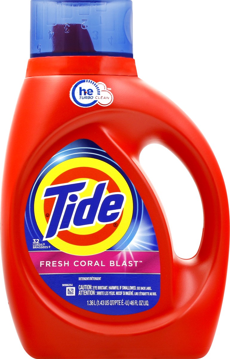 slide 6 of 9, Tide Fresh Coral Blast Detergent 1.36 lt, 1.36 liter